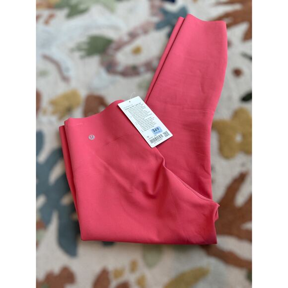 Lululemon Womens Glow Up HR Tight 25" Training Gym Running Yoga Pink Size 10 NWT - Picture 5 of 12